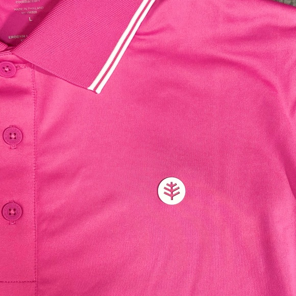 Coolibar Men’s Pink Golf Polo NWT [G6] - Picture 5 of 11